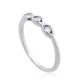 Sterling Silver Cubic Zirconia Ring “Trio”
