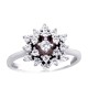 Sterling Silver Cubic Zirconia Ring “Frozen Light III”