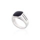 Men's Sterling Silver Onyx Ring “Maximilian IV”