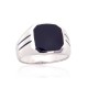 Men's Sterling Silver Onyx Ring “Maximilian IV”