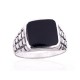 Men's Sterling Silver Onyx Ring “Maximilian”