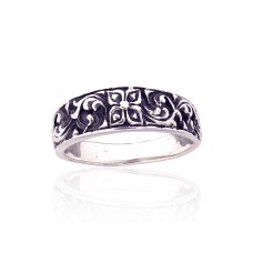 Sidabrinis žiedas „Damask Bloom“