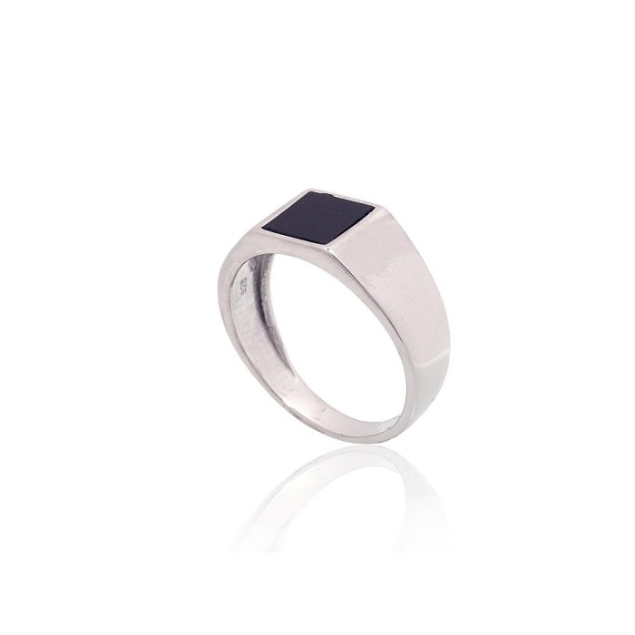 Men's Sterling Silver Onyx Ring “Bastian”