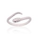 Sterling Silver Cubic Zirconia Ring “Serpent Tempter”