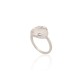 Sterling Silver Cubic Zirconia and Mother of Pearl Ring “Falling Star”