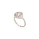 Sterling Silver Cubic Zirconia and Mother of Pearl Ring “Star Cluster”