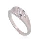 Sterling Silver Cubic Zirconia Ring “Crystal Path XII”