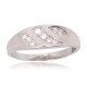 Sterling Silver Cubic Zirconia Ring “Crystal Path XII”