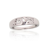 Sterling Silver Cubic Zirconia Ring “Louise V”