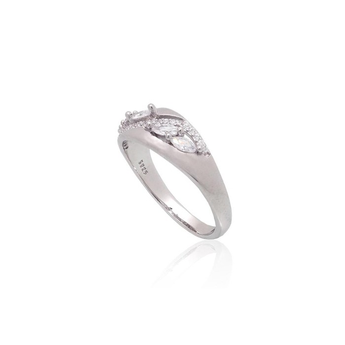 Sterling Silver Cubic Zirconia Ring “Louise III”