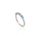 Sterling Silver Cubic Zirconia Ring “Camellia IV”