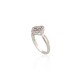 Sterling Silver Cubic Zirconia Ring “Stone Flower IV”