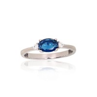 Sidabrinis žiedas su cirkoniais „Silver Mist II“