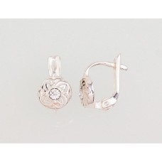Серебряные серьги 925 пробы «Кружевной Лепесток»