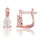 925 Sterling Silver Cubic Zirconia Earrings “Crystal Drop VI”