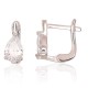 925 Sterling Silver Cubic Zirconia Earrings “Crystal Drop II”