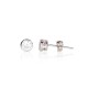 Sterling Silver Cubic Zirconia Stud Earrings “Classic IV”