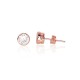 Sterling Silver Cubic Zirconia Stud Earrings “Classic III”