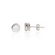 Sterling Silver Cubic Zirconia Stud Earrings “Classic II”