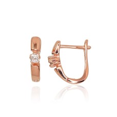 Серебряные серьги 925 пробы с цирконами «Юнона XXVII»
