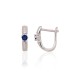 925 Sterling Silver Cubic Zirconia Earrings “Elegant Loop”
