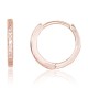 Sterling Silver Cubic Zirconia Hoop Earrings “Belle”