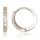 Sterling Silver Cubic Zirconia Hoop Earrings “Megan IV”