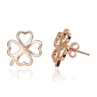 Sterling Silver Stud Earrings “Clover IV”
