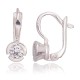 925 Sterling Silver Cubic Zirconia Earrings “Junona XXXII”