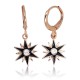 925 Sterling Silver Cubic Zirconia and Enamel Earrings “Starry Sky”