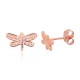 Children's Sterling Silver Stud Earrings “Dragonfly IV”