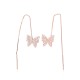 Sidabriniai auskarai su cirkoniais „Butterflies II“