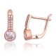 925 Sterling Silver Cubic Zirconia Earrings “Colonnade”