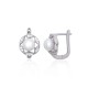 925 Sterling Silver Cubic Zirconia and Pearl Earrings “Marielle IV”