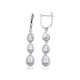 925 Sterling Silver Cubic Zirconia Earrings “Teardrop”