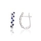 925 Sterling Silver Sapphire Earrings “Arabica”
