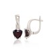 925 Sterling Silver Garnet Earrings “Temptation”