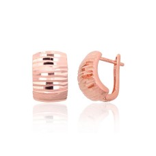 Серебряные серьги 925 пробы «Золотой Ритм»
