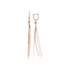 Серебряные серьги 925 пробы «Золотая Нить»