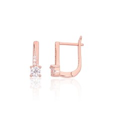 Серебряные серьги 925 пробы с цирконами «Юнона IX»