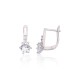 925 Sterling Silver Cubic Zirconia Earrings “Junona X”