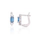925 Sterling Silver Cubic Zirconia Earrings “Teardrop Glow IV”
