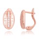 925 Sterling Silver Cubic Zirconia Earrings “Athena's Gate”