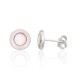 Sterling Silver Opalite Stud Earrings “Moon Charm XV”