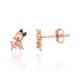 Children's Sterling Silver Enamel Stud Earrings “Amelie”