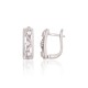 925 Sterling Silver Cubic Zirconia Earrings “Ice Charm”