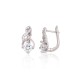 Серебряные серьги 925 пробы с цирконами «Юнона VI»