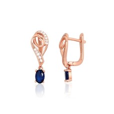925 Sterling Silver Cubic Zirconia Earrings “City Lights”