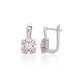 925 Sterling Silver Cubic Zirconia Earrings “Sunny Flower II”