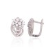 925 Sterling Silver Cubic Zirconia Earrings “The Snow Queen”